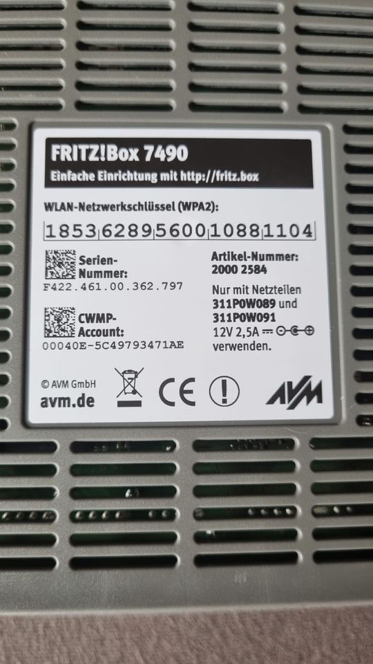 Fritz Box 7490 in Emmelshausen