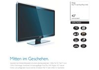 Philips TV 42PFL7403D, 106cm, gebraucht voll Funktionsfähig Bayern - Feucht Vorschau