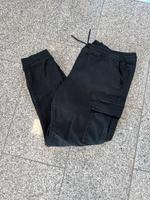 Herren Cargo Hose | Denim Jogger schwarz L mit Gummibund Nordrhein-Westfalen - Troisdorf Vorschau