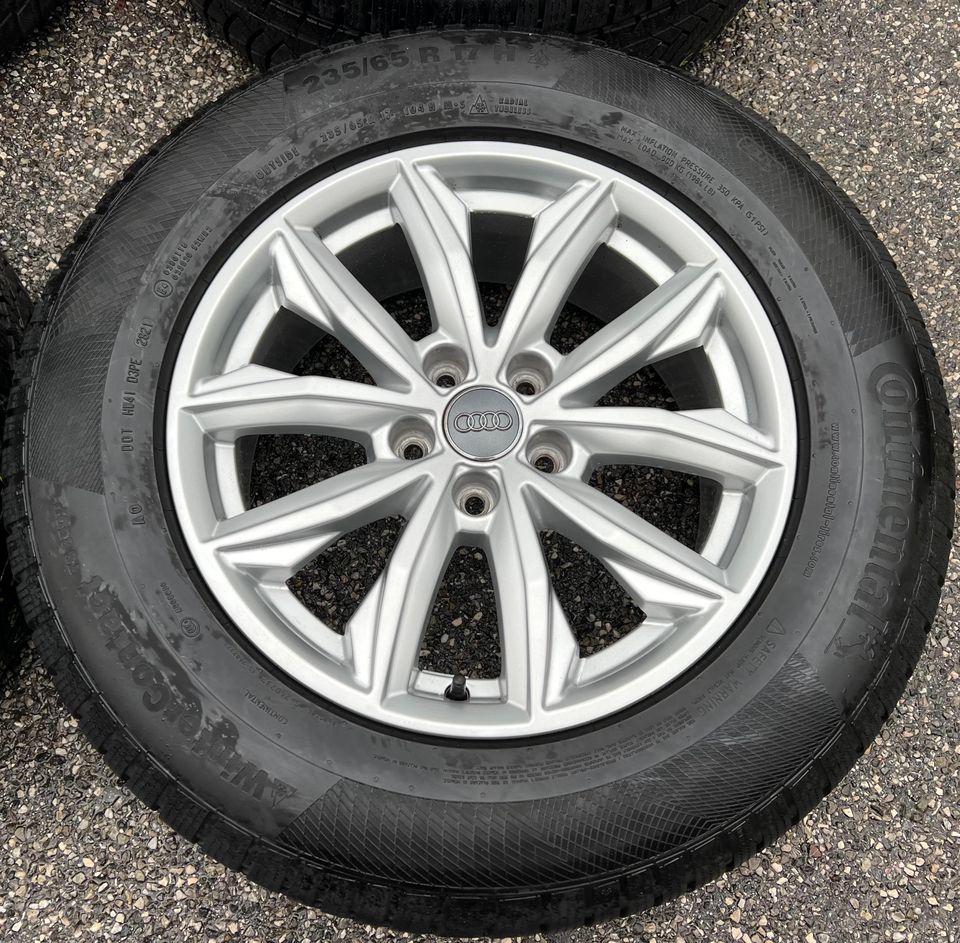 4 ORIGINAL 17" ALU WINTERRÄDER AUDI Q5 FY 235/65R17 104H #1CXB in Bad Tölz