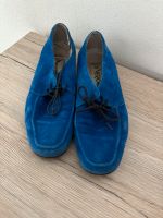 Blaue Velourleder Schuhe der Firma Di Verona aus Italien Hessen - Frankenberg (Eder) Vorschau