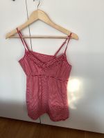 Hängerchen Jersey gestreift pinkrot weiß trägerhemd vintage Brandenburg - Kleinmachnow Vorschau