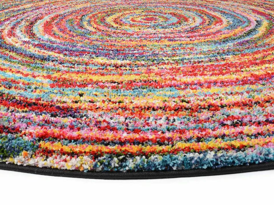 runder Teppich rund mehrfarbig 160 oder 200 cm bunt modern in  Nordrhein-Westfalen - Mönchengladbach | Heimtextilien gebraucht kaufen |  eBay Kleinanzeigen ist jetzt Kleinanzeigen