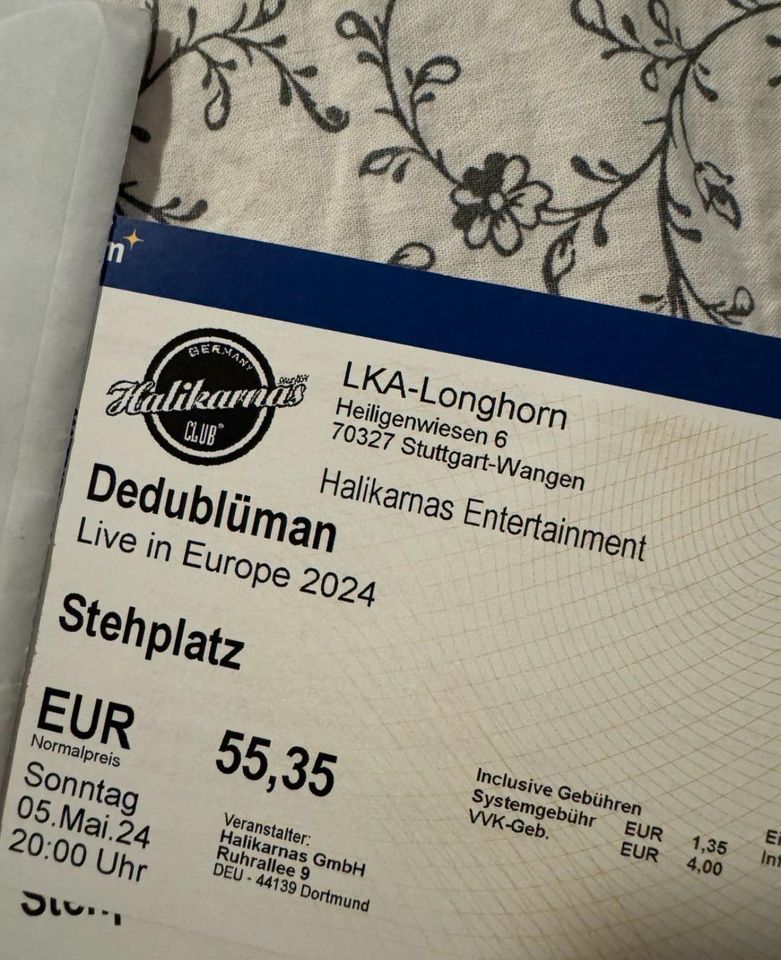 Dedublüman Ticket Stuttgart Live in Tuttlingen