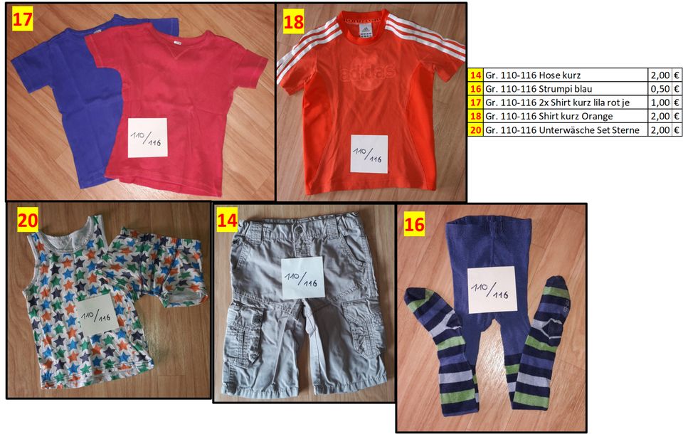 Ab 1€ * Kindersachen * Gr. 110-116 * über 30 Stücke in Senftenberg