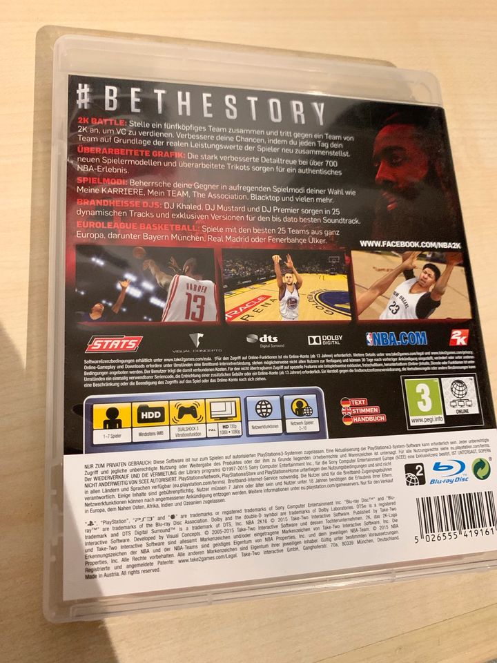 PlayStation 3 Spiel NBA 2k16 in Stade