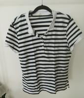 Poloshirt H&M XL 42 weiß blau dunkelblau gestreift T-Shirt TOP Berlin - Dahlem Vorschau