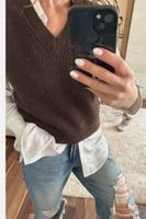 H&M Strick Weste Pullunder Gr. S M 36 38 braun Kinder Größe 158 1 Bayern - Aschaffenburg Vorschau