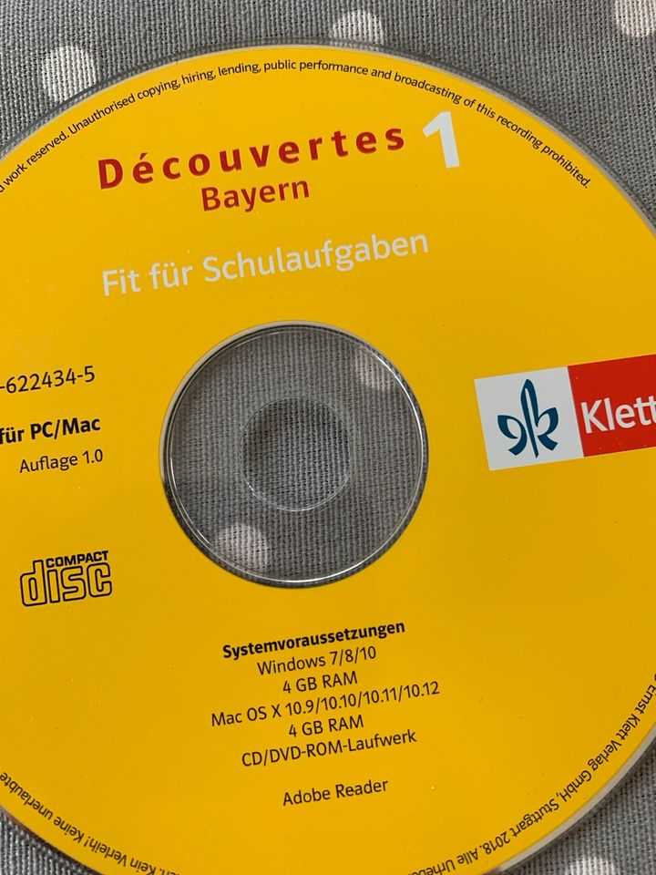 Französisch ❤️ Decouvertes 1 Bayern ❤️ CD Rom in Reichertshofen