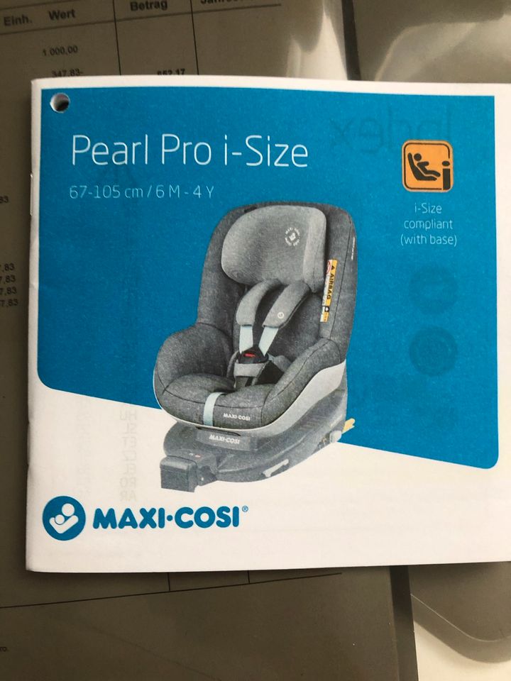 Maxi Cosi Pearl Pro i size und isofix Station Kindersitz Autositz in Schwelm