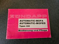 Zündapp 442 Typen Automatik Motor Betriebsanleitung Rheinland-Pfalz - Burgbrohl Vorschau