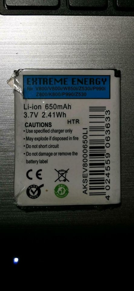 Li-ion Batterie Pack 3,7 Volt 650mAh in Kiel