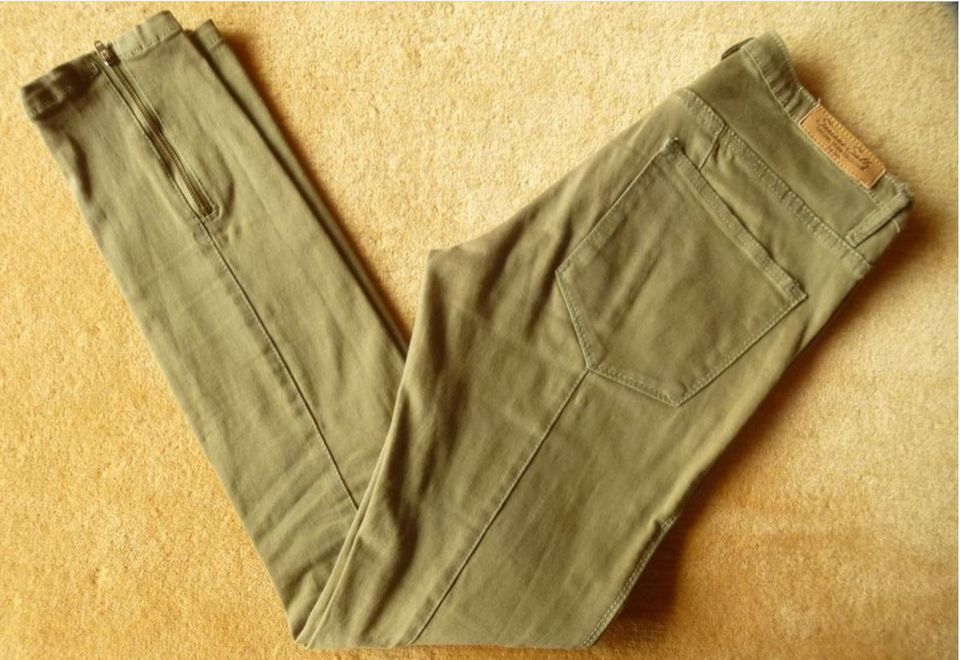 Serious Sally Jeans Hose Skinny 36 S only khaki dunkelgrün in Guldental