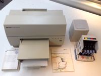 Drucker HP Deskjet 1600CM mit Tintenbox und Ethernetanbindung Hessen - Hünstetten Vorschau