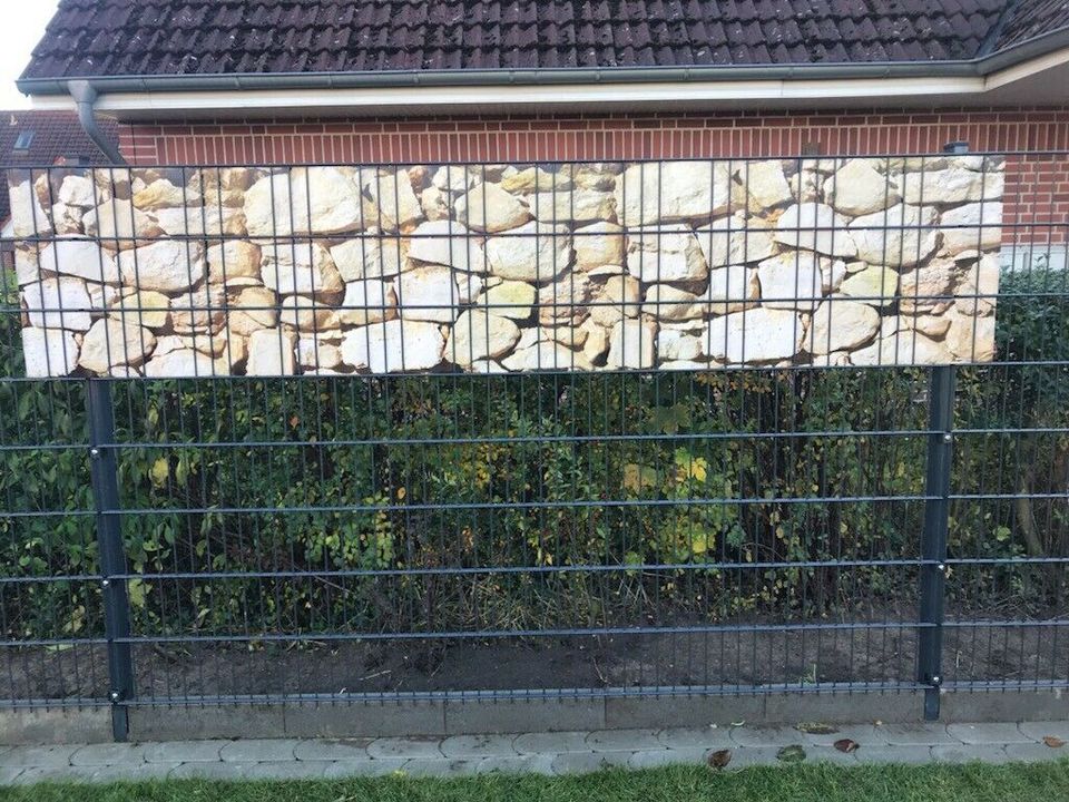 Sichtschutz Sichtschutzstreifen Doppelstabmattenzaun in Bienenbüttel