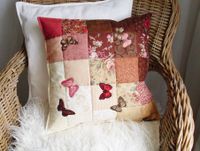 Patchwork Kissenbezug,Quilt,shabby,Landhaus,Schmetterling Niedersachsen - Norden Vorschau