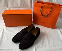 Hermes Paris Original Herren Mokassins Loafer Duke Leder 42 Hessen - Raunheim Vorschau
