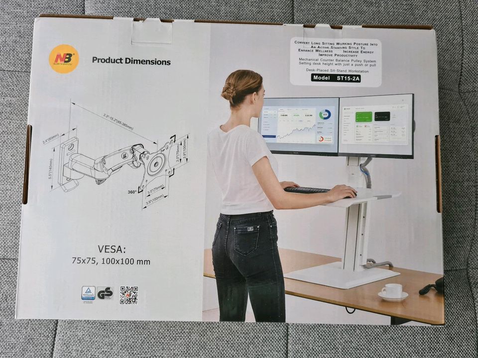 Monitor Halterung für 17 bis 27 Zoll, NB North, Wandhalterung in Witten