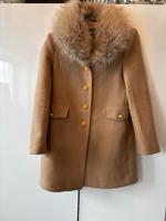 Zara Manteco Mantel beige gold Bayern - Gilching Vorschau