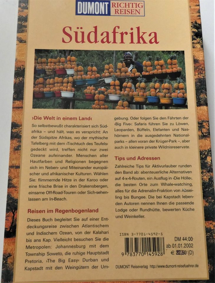 DUMONT - Reiseführer / Südafrika / ISBN 3-7701-4592-5 in Lingenfeld