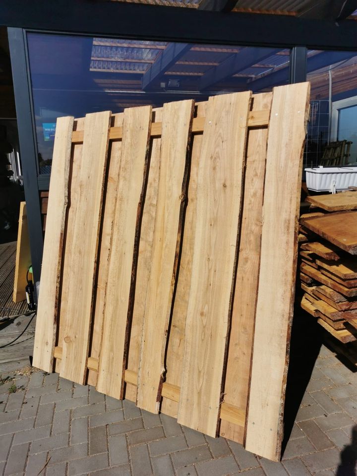 Sichtschutzzaun 1,80m x 1,80m Zaun  Lamelle Brett Holz Doppelstab in Königslutter am Elm