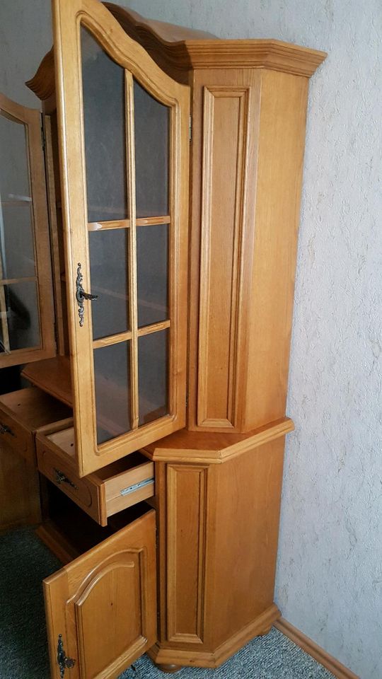 Top☆☆Vitrine 2 türig Eiche rustikal Schrank Anrichte in Neu Ulm