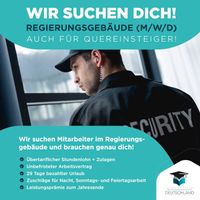 TOP GEHALT!!|REGIERUNGSGEBÄUDE ARBEITEN|SICHERHEIT|job|security|quereinsteiger|sicherheitsmitarbeiter|vollzeit München - Altstadt-Lehel Vorschau