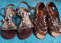 NEU ! 2 × Sandalen je 3 € zus nur 5  Euro ❤️  ungetragen Niedersachsen - Hambergen Vorschau
