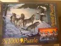 Puzzle Wölfe und Pferde 2 x 1000 Teile n e u OVP Leipzig - Großzschocher Vorschau