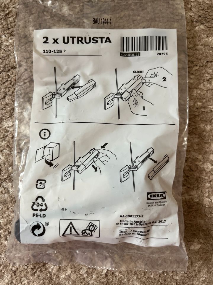 Ikea Utrusta Türdämpfer 402.418.23 Neu Schränke in Hannover