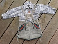 Kinder Vintage Retro Lederhose Gr. 92 + Trachten Hemd Bayern - Ansbach Vorschau