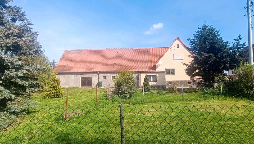 Einfamilienhaus mit Stallgebäude und Garage bei Belgern in Belgern