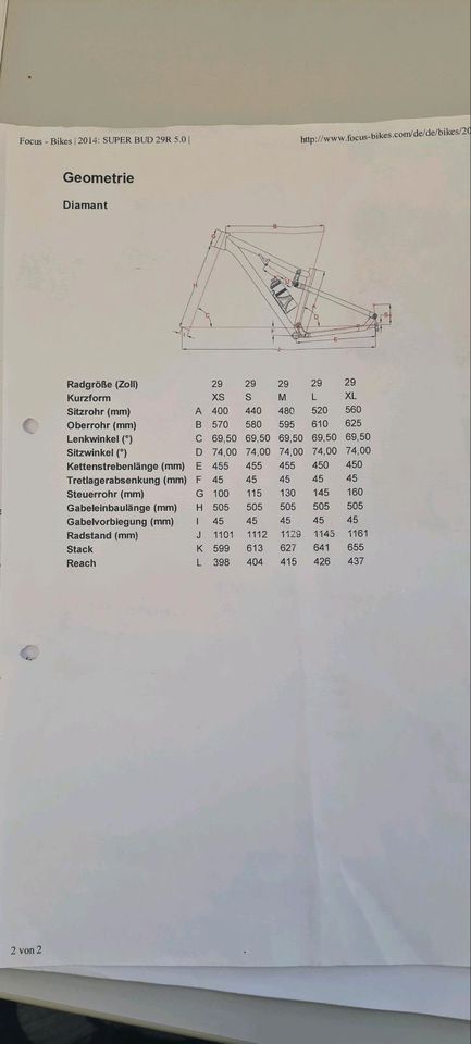 Focus Superbud 29 R Kettenstrebe gesucht in Tostedt