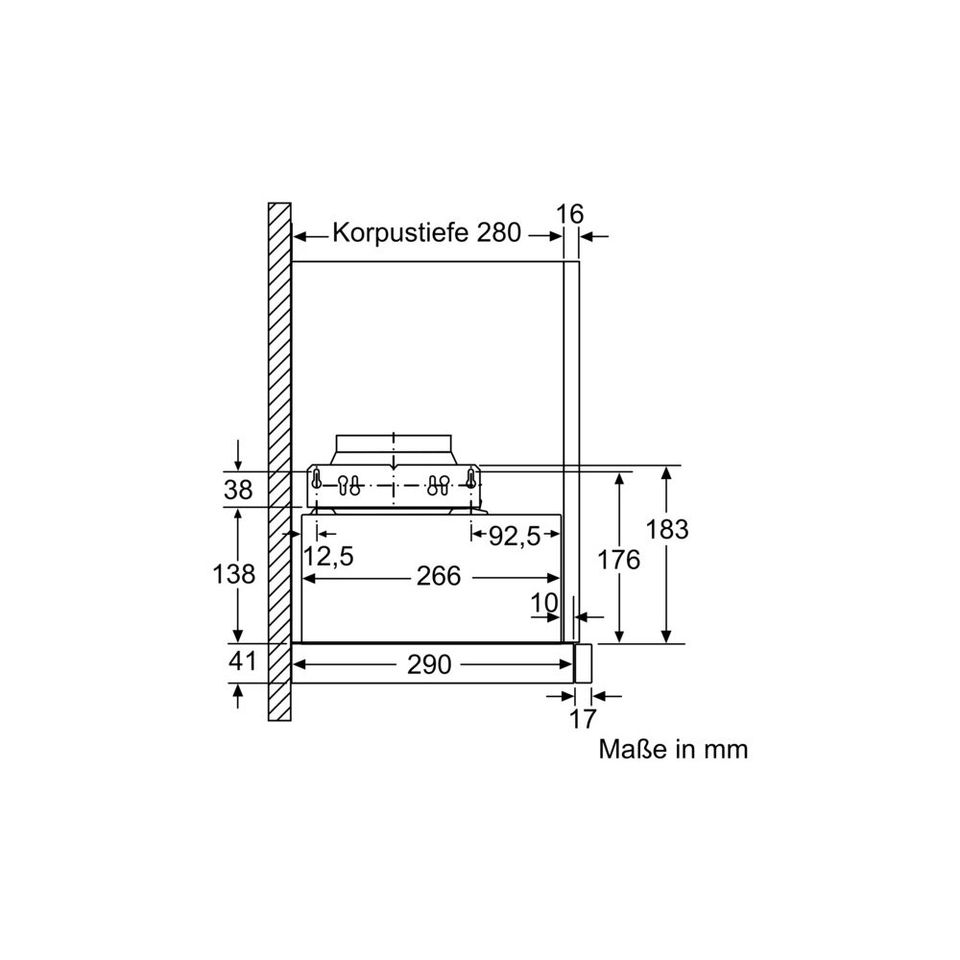 Bosch Dunstabzugshaube Bosch DFM 064W54 60 cm breit silbermetalli in Schleswig