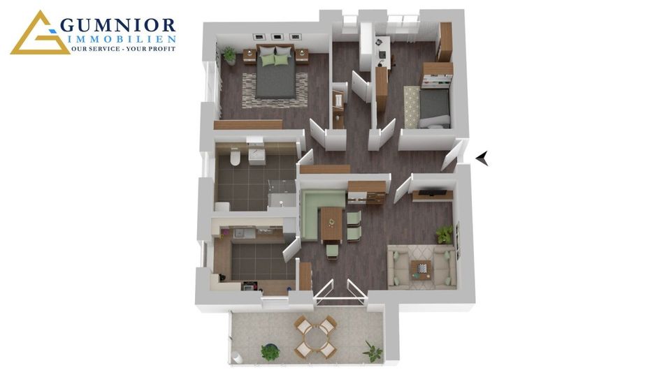 Tolle 3 ZKB Terrassenwohnung** Barrierefrei** mit Gartenanteil * LIft* KfW-förderfähig in Speichersdorf