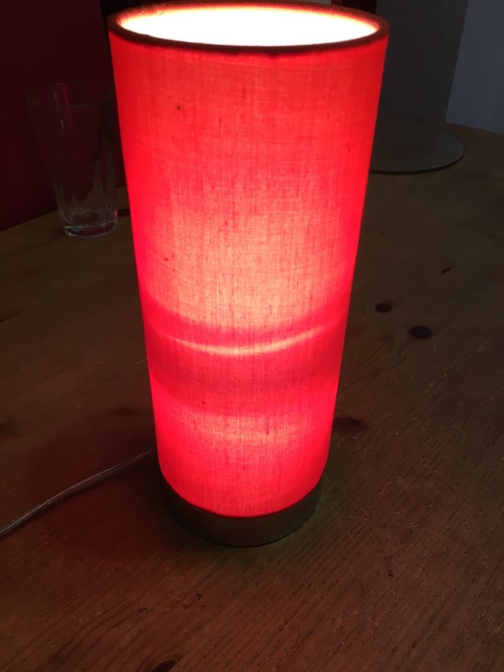 Tischlampe orange Touchfunktion gemütliches Licht in Lübeck