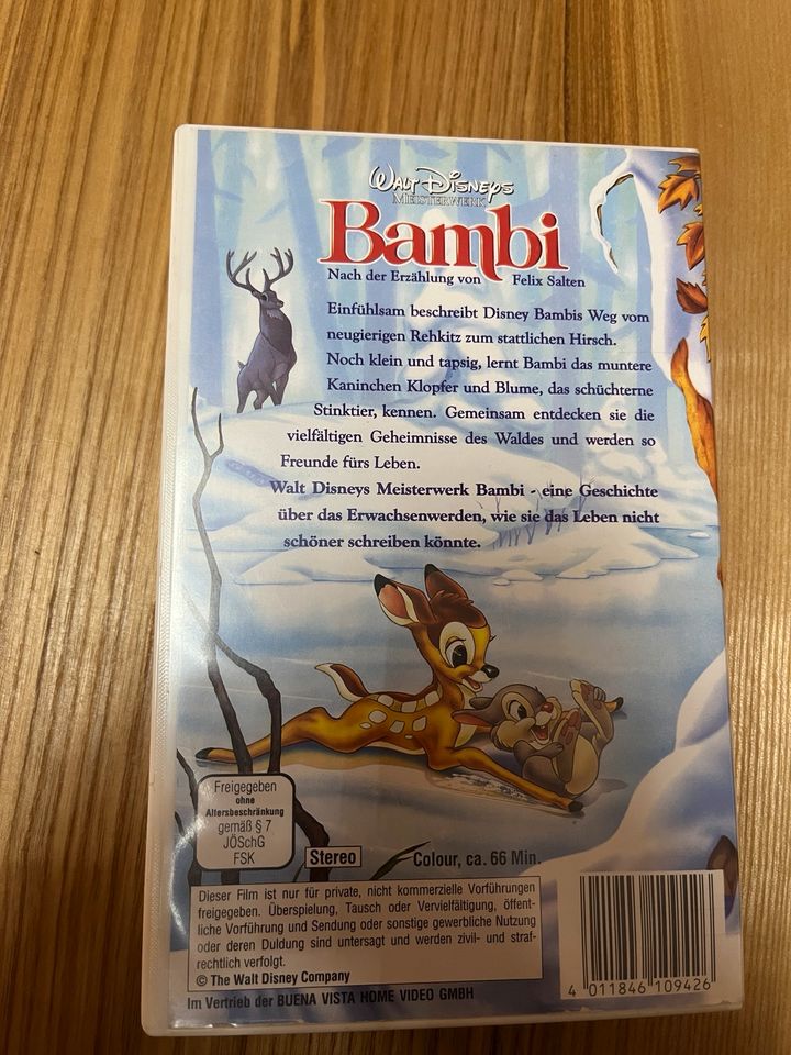 Walt Disney Bambi VHS VIDEO Kassette in Aspach