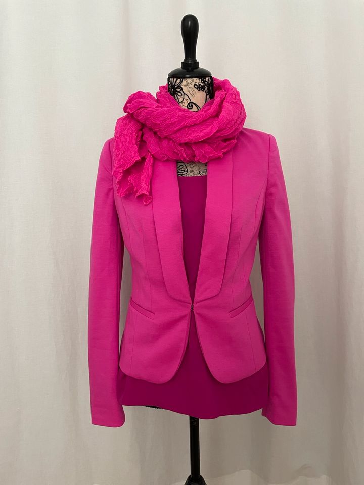 ❤️ Blazer Pink Wiener Naht Gefüttert Barbiecore Gr.36/38 in Hamburg