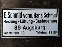 Blechschild Augsburg kein Emailschild Bayern - Thannhausen Vorschau