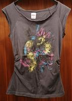 Only, T-Shirt, Top, S, 36-38, grau, unisex, cooler Print Niedersachsen - Bad Pyrmont Vorschau