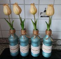 4 x Vasen mit Tulpen Deko Baden-Württemberg - Philippsburg Vorschau