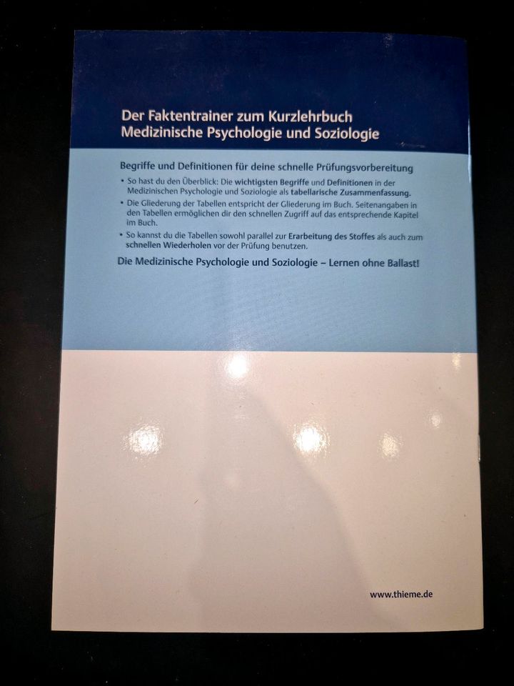 Kurzlehrbuch Medizinische Psychologie und Soziologie 4. Auflage in Gauting