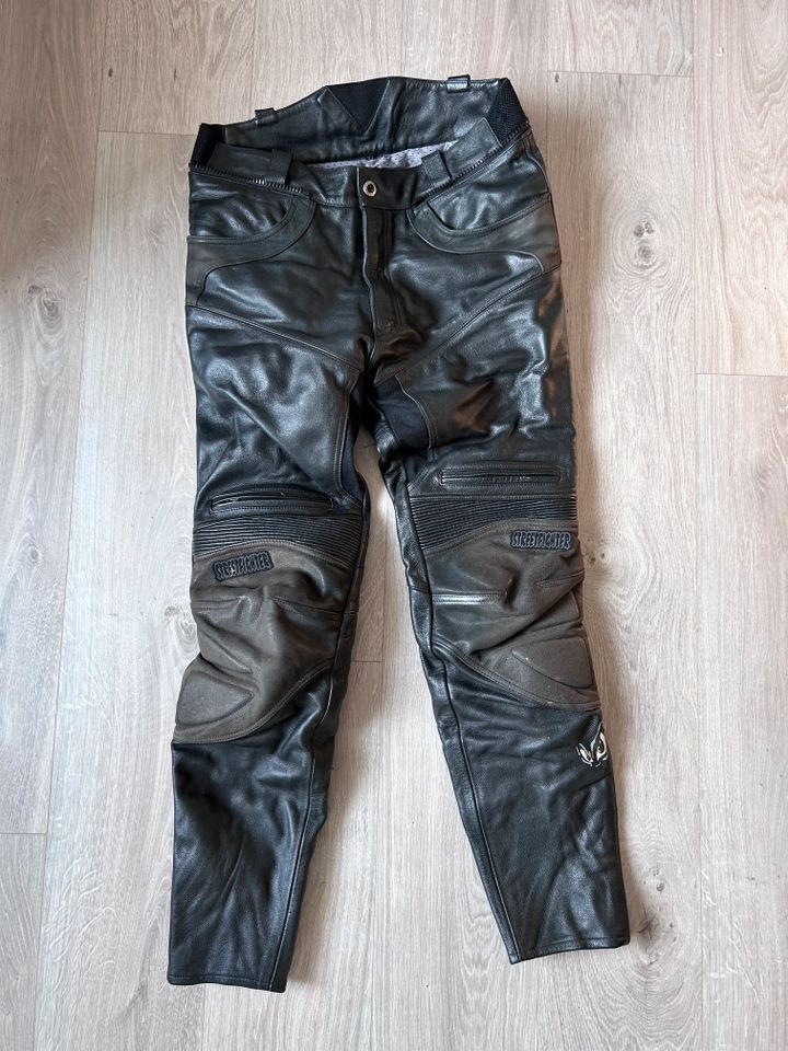 Motorradhose Herren Leder Sreetfighter Gr. 50 in Grünhainichen