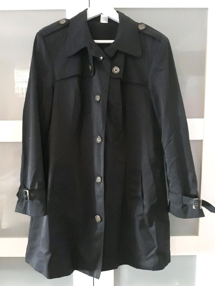 ♡Trenchcoat♡Jacke♡Übergangsjacke♡Schwarz♡42♡ in Emmendingen