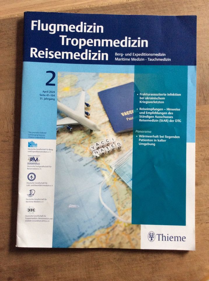 Flugmedizin Tropenmedizin Reisemedizin - Ausgabe 1 + 2  2024 in Schrozberg