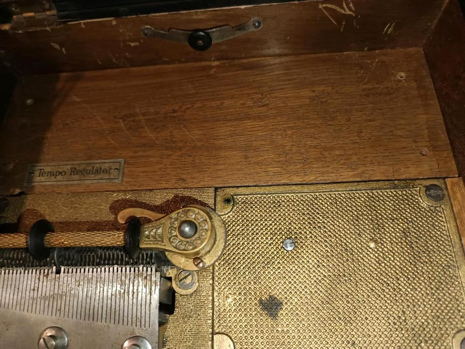 Polyphon Tempo Regulator+ 18 Lochplatten 1900 J.h für Bastler in Düsseldorf