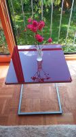 Retro Bauhaus Designer Glas Tisch Beistelltisch Rot Bayern - Erlangen Vorschau