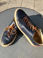 Marc O‘Polo Leder-Sneaker blau Gr. 42 Hessen - Großalmerode Vorschau