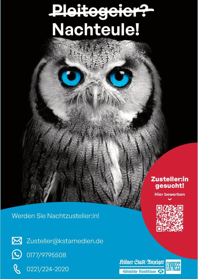 Zeitungszusteller (m/w/d) für Wesseling/Berzdorf Minijob/Teilzeit in Wesseling