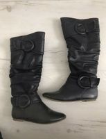 Slouch Stiefel Winterstiefel schwarz Vintage 36 Thüringen - Jena Vorschau